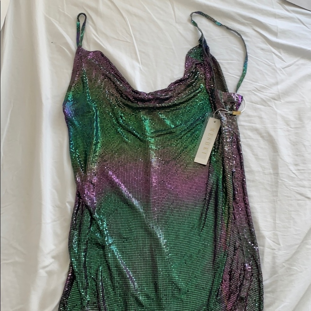 MESHKI Embellished Club Dress